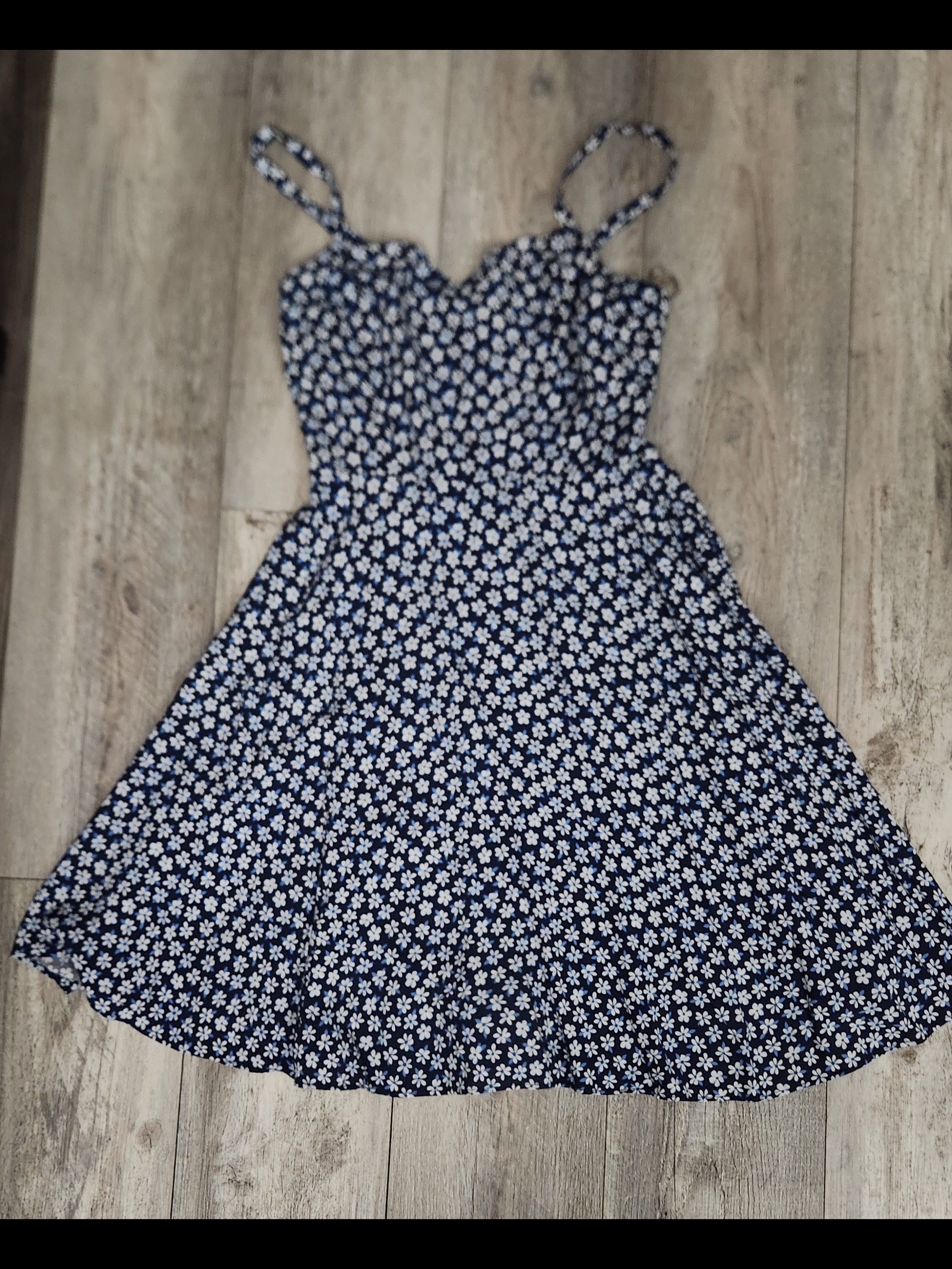 Old Navy Navy Blue Floral Cami Mini Dress
